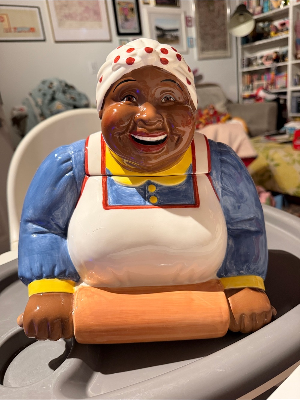 Vintage 1995 Clay Art Baking Time Cookie Jar